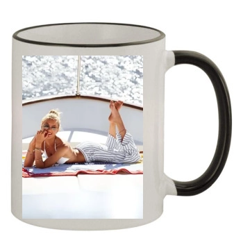 Candice Swanepoel 11oz Colored Rim & Handle Mug