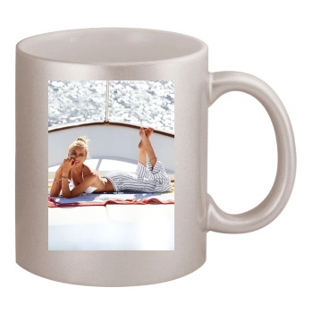 Candice Swanepoel 11oz Metallic Silver Mug