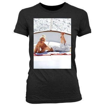 Candice Swanepoel Women's Junior Cut Crewneck T-Shirt