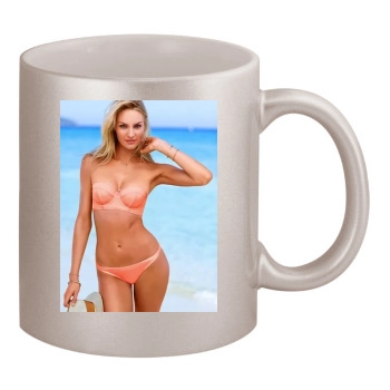 Candice Swanepoel 11oz Metallic Silver Mug