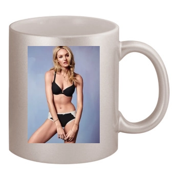 Candice Swanepoel 11oz Metallic Silver Mug