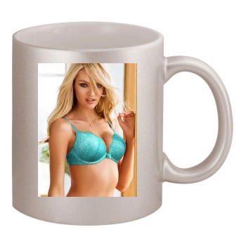 Candice Swanepoel 11oz Metallic Silver Mug