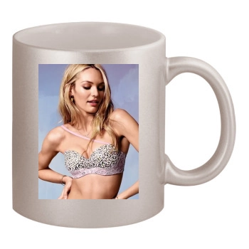 Candice Swanepoel 11oz Metallic Silver Mug