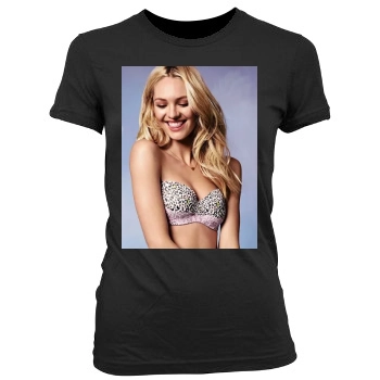 Candice Swanepoel Women's Junior Cut Crewneck T-Shirt