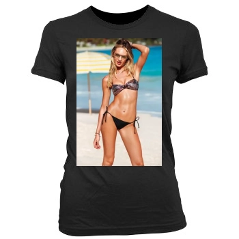 Candice Swanepoel Women's Junior Cut Crewneck T-Shirt