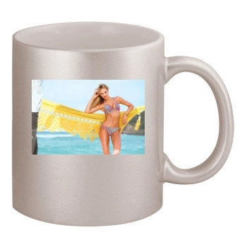 Candice Swanepoel 11oz Metallic Silver Mug