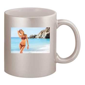 Candice Swanepoel 11oz Metallic Silver Mug