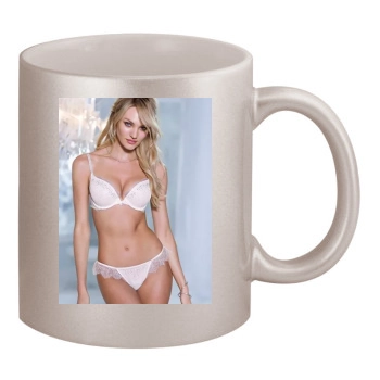 Candice Swanepoel 11oz Metallic Silver Mug