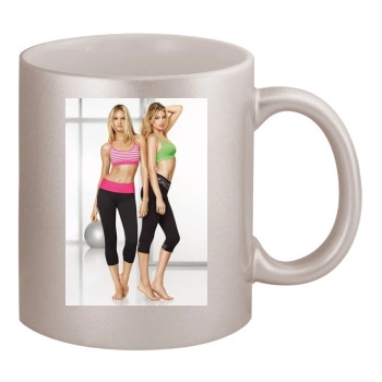 Candice Swanepoel 11oz Metallic Silver Mug