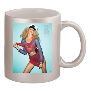 Candice Swanepoel 11oz Metallic Silver Mug