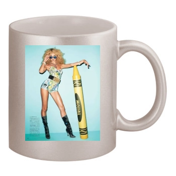 Candice Swanepoel 11oz Metallic Silver Mug