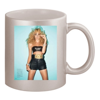 Candice Swanepoel 11oz Metallic Silver Mug