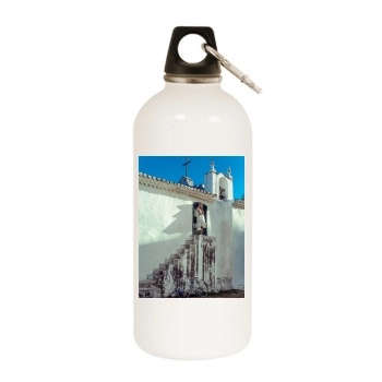 Candice Swanepoel White Water Bottle With Carabiner