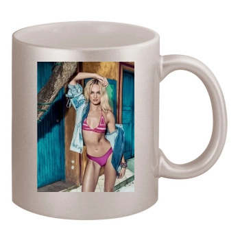 Candice Swanepoel 11oz Metallic Silver Mug