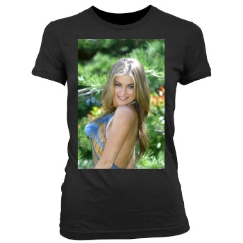 Carmen Electra Women's Junior Cut Crewneck T-Shirt