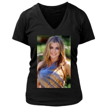 Carmen Electra Women's Deep V-Neck TShirt