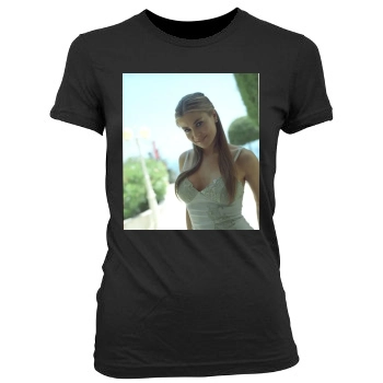 Carmen Electra Women's Junior Cut Crewneck T-Shirt