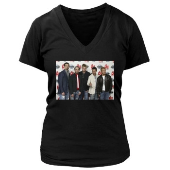 Backstreet Boys Women's Deep V-Neck TShirt