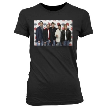 Backstreet Boys Women's Junior Cut Crewneck T-Shirt