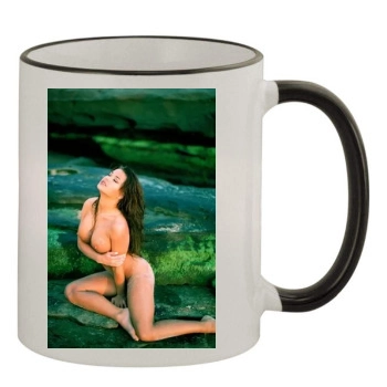 Carmen Electra 11oz Colored Rim & Handle Mug