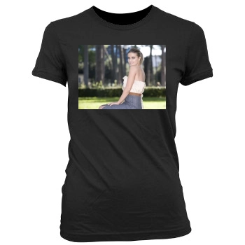 Carmen Electra Women's Junior Cut Crewneck T-Shirt