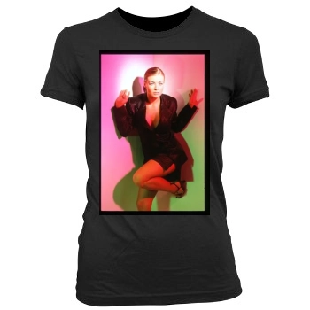 Carmen Electra Women's Junior Cut Crewneck T-Shirt