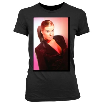 Carmen Electra Women's Junior Cut Crewneck T-Shirt