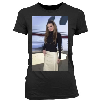 Carmen Electra Women's Junior Cut Crewneck T-Shirt