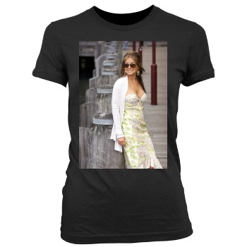 Carmen Electra Women's Junior Cut Crewneck T-Shirt