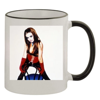 Carmen Electra 11oz Colored Rim & Handle Mug