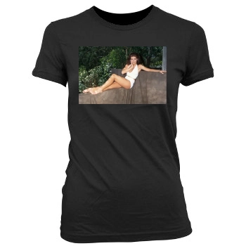 Carmen Electra Women's Junior Cut Crewneck T-Shirt