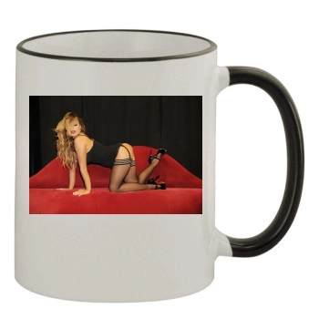 Carmen Electra 11oz Colored Rim & Handle Mug