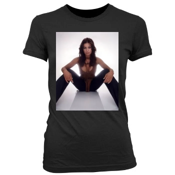 Carmen Electra Women's Junior Cut Crewneck T-Shirt