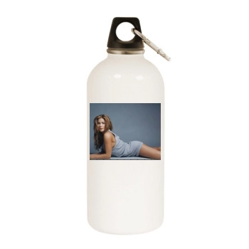 Carmen Electra White Water Bottle With Carabiner