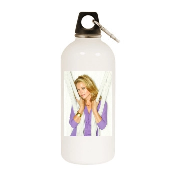 Becki Newton White Water Bottle With Carabiner