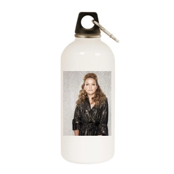 Becki Newton White Water Bottle With Carabiner