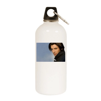 Ben Barnes White Water Bottle With Carabiner