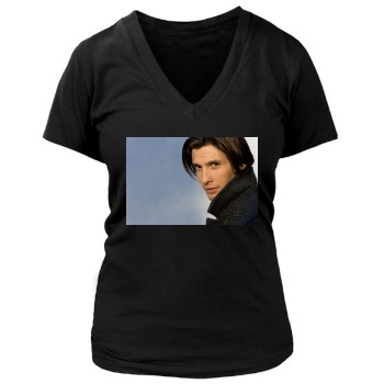 Ben Barnes Women's Deep V-Neck TShirt