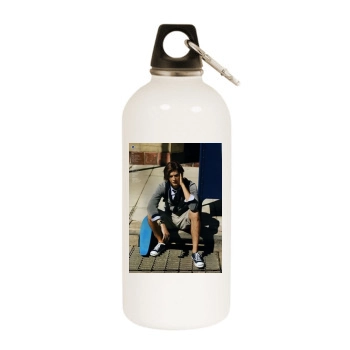 Ben Barnes White Water Bottle With Carabiner