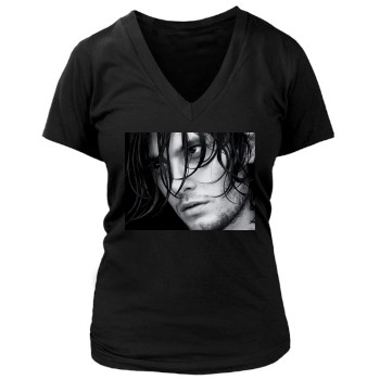 Ben Barnes Women's Deep V-Neck TShirt