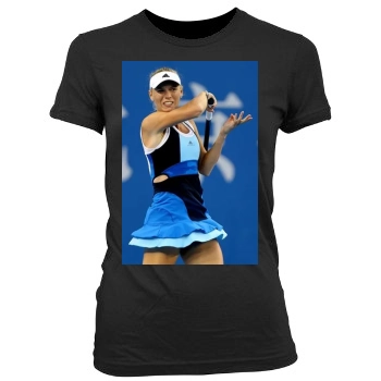 Caroline Wozniacki Women's Junior Cut Crewneck T-Shirt