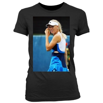 Caroline Wozniacki Women's Junior Cut Crewneck T-Shirt