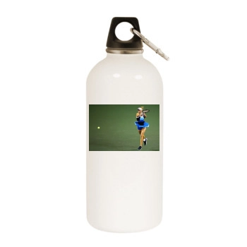 Caroline Wozniacki White Water Bottle With Carabiner