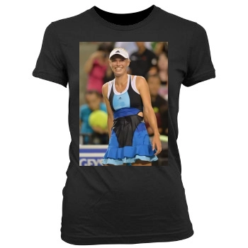 Caroline Wozniacki Women's Junior Cut Crewneck T-Shirt