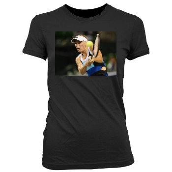 Caroline Wozniacki Women's Junior Cut Crewneck T-Shirt