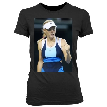 Caroline Wozniacki Women's Junior Cut Crewneck T-Shirt