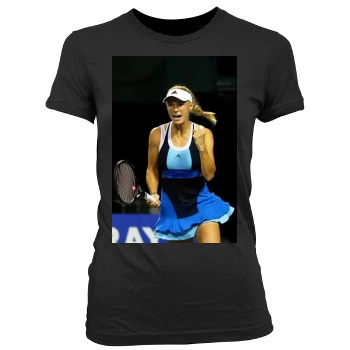 Caroline Wozniacki Women's Junior Cut Crewneck T-Shirt