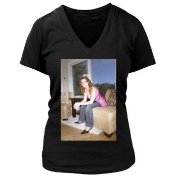 Beverley Mitchell Women's Deep V-Neck TShirt