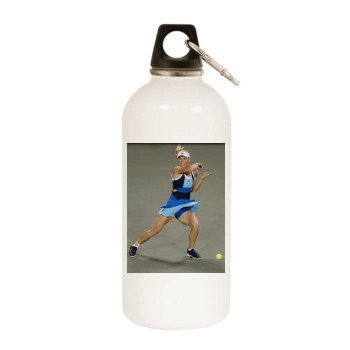 Caroline Wozniacki White Water Bottle With Carabiner