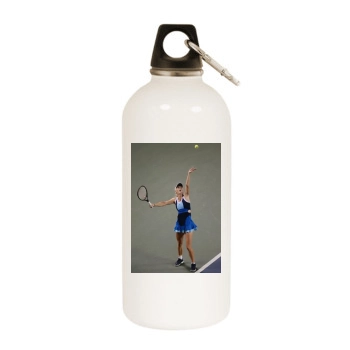 Caroline Wozniacki White Water Bottle With Carabiner